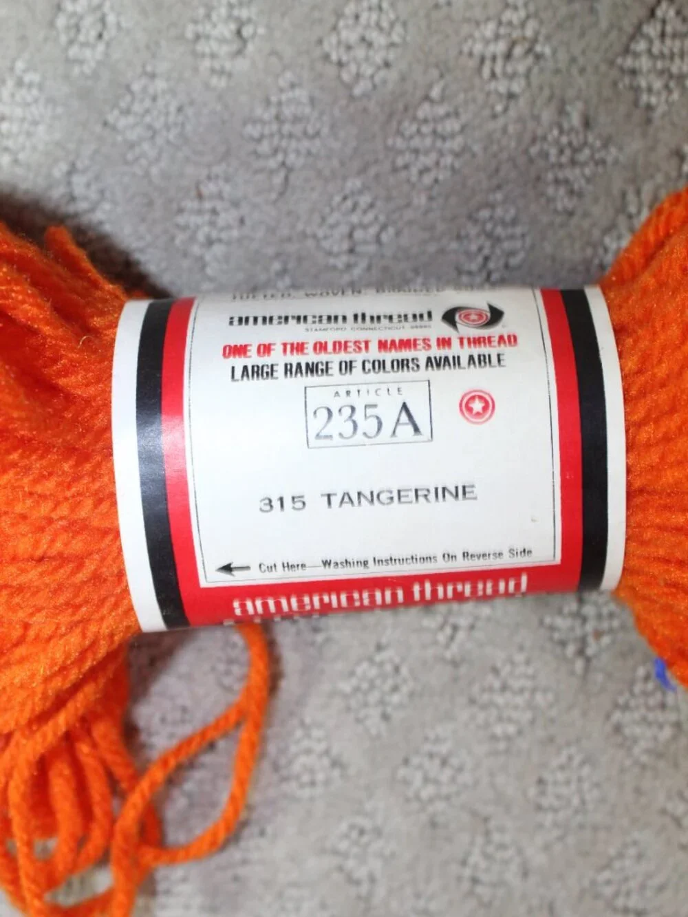 Vintage American Thread Aunt Lydias 100% Kodel Polyester Heavy Rug Yarn #315